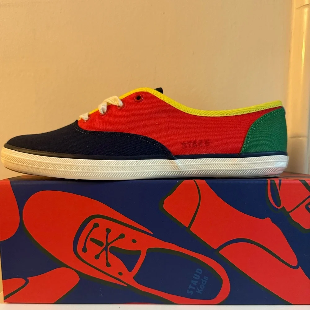 Keds x Staud - Champion Canvas Multi Low Top Sneakers - Picture 6 of 8